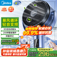 美的（Midea）【變頻輕音】空氣循環(huán)扇家用遙控電風扇四季凈化扇輕音落地扇99%抑菌桌面小風扇大風力風扇GDG24ZR