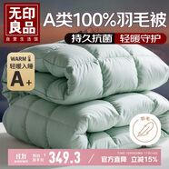 無印良品A類100%白鴨毛羽毛被子 秋冬被芯 約5.9斤【填充1800g】200*230cm