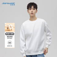真維斯（JEANSWEST）衛衣男春秋純色休閑圓領(lǐng)長(cháng)袖t恤上衣學(xué)生青年大碼百搭衣服