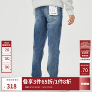 杰克·瓊斯（JACK&JONES）男裝修身牛仔褲男彈性品牌男褲休閑高檔潮流四季款寬松直筒褲子 135中藍牛仔 略偏大，卡碼拍小 32 175 W32/L32
