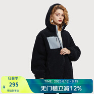 HOTSUIT后秀外套男冬季新款時尚毛絨羊羔絨保暖防風(fēng)女開襟外套黑標(biāo)系列 礦物黑/格里芬灰【女款】 2XL