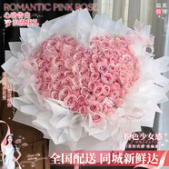 百花館鮮花速遞花禮99朵玫瑰花真花束表白求婚送女友愛(ài)人同城配送當(dāng)日達(dá) 【做我的仙女】99朵|JD489