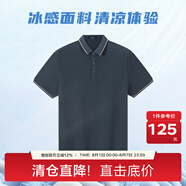 百斯盾【涼感降溫】POLO男2024春夏新款商務(wù)百搭翻領(lǐng)透氣上衣 【桑蠶絲】灰色-KD2A0120231 2XL (54碼/185/161-180斤)