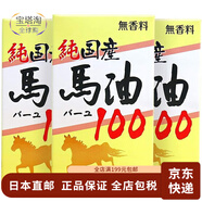 馬油（LOSHI）【日本直郵】乳液護膚油 防干裂止癢滋潤保濕潤膚男女露乳全身 馬油 70ml【3瓶】