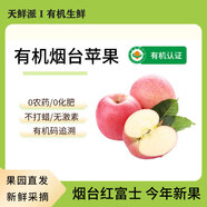 有機蘋(píng)果水果紅富士維納斯新鮮自然成熟蘋(píng)果汁不打蠟農場(chǎng)直發(fā)新果 有機煙臺紅富士4.5斤（家庭裝中小果）