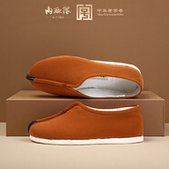 內聯(lián)升內聯(lián)升手工千層底布鞋男 老北京布鞋男鞋夾鞋8105A 39  黃色