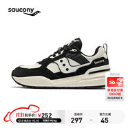 Saucony索康尼SHADOW 5000X復古休閑鞋男女夏季運動鞋男舒適軟底休閑鞋 黑米2 38
