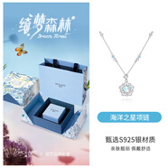 森愛百年S925純銀項鏈女2025新款海洋之心吊墜鎖骨鏈小眾設(shè)計高級感送女友 海洋之星項鏈【綺夢森林禮盒】