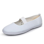 雙星（DOUBLE STAR）白色體操鞋子女士運動(dòng)鞋表演鞋子小白護士鞋軟底舒適 白體操 38