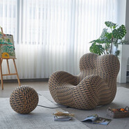 MATTE MAISA單人沙發(fā)可躺單人沙發(fā)椅媽媽的懷抱網(wǎng)紅懶人休閑沙發(fā)客廳休閑沙發(fā) 媽媽的懷抱(迪奧)+同色球