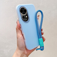 屹川（YICHUAN）適用華為nova13/pro手機殼 全包硅膠防摔新款簡(jiǎn)約高級感純色二合一果凍殼保護套女款  【藍色】二合一果凍殼-可夾照片-贈保護膜+掛繩 華為nova13