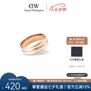 丹尼爾惠靈頓（DanielWellington）dw戒指女首飾綢緞白玫瑰金情侶對戒七夕禮物送女友DW00400041