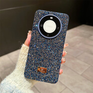 機旺馬華為Mate60Pro滿(mǎn)鉆閃手機殼施華洛世奇水鉆保護套 深藍【天鵝標】 華為-MATE60PRO+