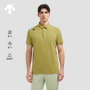 DESCENTE迪桑特TRAINING系列綜訓TOUGH男士速干短袖POLO衫夏季 MU-Burnished Gold L (175/96A)