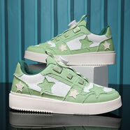 花花公子男鞋跑步運動鞋透氣板鞋休閑鞋旅游鞋男士鞋子網面鞋清倉國潮針織 果綠8668新果綠8668新 35 內長215