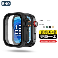 BHO【熱銷(xiāo)10萬(wàn)+】適用華為gt5/5pro保護殼一體watch5手表膜4pro鋼化膜fit4/pro/gt4/3pro保護套防摔 Fit4Pro【秒變Ultra·黑色】
