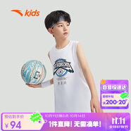 安踏兒童套裝籃球服男童比賽球衣夏季速干T恤褲子運(yùn)動背心A352421201