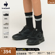 樂(lè)卡克（Le coq sportif）法國(guó)公雞2025年新品男女同款運(yùn)動(dòng)復(fù)古跑鞋 黑色 43