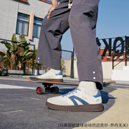 喬丹（QIAODAN）啟程喬丹質(zhì)燥低幫板鞋女2025秋季防滑耐磨休閑運(yùn)動(dòng)鞋QDL052252513 象牙色/水洗藍(lán) 37.5