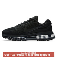 耐克（NIKE）AirMax2017黑色女士馬拉松跑步鞋全掌型氣墊專業(yè)運(yùn)動長跑鞋男女同 41