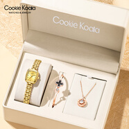 Cookie Koala正品小CK小金表手表女士七夕情人節(jié)送女友輕奢小眾風(fēng)高顏值高級(jí)感 5101金殼金面【項(xiàng)鏈禮盒】