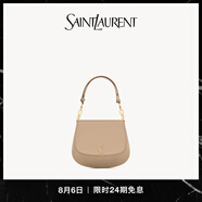 YSL圣羅蘭【禮物】女士VOLTAIRE皮革迷你手提包 深太妃棕 U