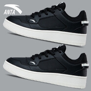 安踏（ANTA）男款鞋子低幫板鞋男運動(dòng)鞋秋冬官方旗艦25新款軟底旅游休閑小白鞋 黑白8022F 39