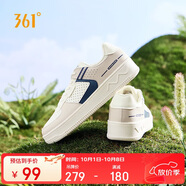 361°運(yùn)動(dòng)男鞋秋冬季學(xué)生復(fù)古厚底增高小白休閑板鞋子男672426611-3