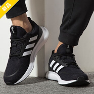 阿迪達(dá)斯 （adidas）跑步鞋男鞋2025新款夏季戶外緩震運(yùn)動鞋ASWEERUN輕便透氣休閑鞋 黑白EE9843 43