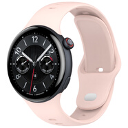UNIKING適用于vivo watch 5表帶硅膠iqoo WATCH 5腕帶液態(tài)硅膠反扣手表帶智能手表配件男女通用 拂曉粉表帶 適用：vivo WATCH 5