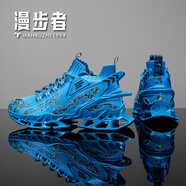 漫步者【MBZ聯(lián)名款丨原裝直郵】男鞋秋季網(wǎng)布運(yùn)動(dòng)休閑鞋男增高潮鞋男 MBZ定制丨國(guó)風(fēng)藍(lán)丨官方限定 39