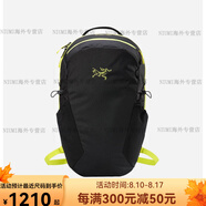 始祖鳥（ARC'TERYX）七夕禮物Mantis 16L 20L 26L 30L 戶外黑金雙肩包背包書包 16L _Black _ Euphoria黑拼熒光