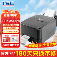 TSC 條碼打印機(jī)TTP 244Pro 標(biāo)簽打印機(jī)熱轉(zhuǎn)印不干膠打印機(jī)固定資產(chǎn)吊牌合格證價(jià)簽二維碼打印 臺(tái)半244Pro【Plus會(huì)員專享 含碳帶標(biāo)簽紙】