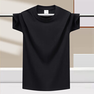 賓宇兄弟（BINYUXD）八一建軍節短袖t恤戰友退伍聚會(huì )紀念體恤定制團體周年純棉文化衫 純色黑色 XL 【適合：135-145斤】