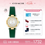 蔻馳（COACH）CARY系列 貝母表盤 石英女表14503894小綠表 七夕禮物/送禮