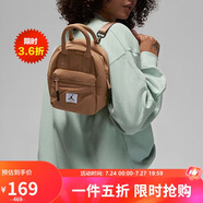Jordan男女喬丹 棉質(zhì) 拉鏈開合 迷你書包背包 雙肩包FD6768-258棕 均碼