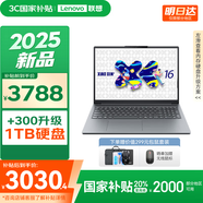 聯(lián)想小新16/小新Pro16GT AI元啟 2025新品可選補貼高性能輕薄筆記本電腦 學(xué)生手提辦公本 標壓酷睿 13代i5 16G 512G｜小新16SE國家補貼 16英寸大屏