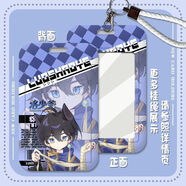 遙綰惜赤潮零洛少爺聯(lián)動(dòng)周邊卡套動(dòng)漫二次元校園卡門(mén)禁卡學(xué)生帶掛繩 (手繩樣式在詳情頁(yè))QB6156Q 【白色】高光透明彈簧繩+卡套