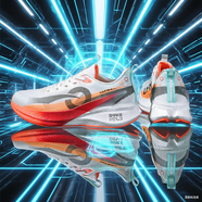 李寧（LI-NING）李寧赤兔9PRO碳板跑步鞋男就冬季青少年專(zhuān)用競速運動(dòng)飛電鞋跑鞋 赤兔9pro/響尾蛇-白橙緩彈爆米 40