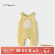 babylove寶寶背帶褲春秋外穿連體褲超萌可愛(ài)休閑長(cháng)褲洋氣嬰兒褲子