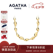 AGATHA 法式水滴項(xiàng)鏈女【七夕情人節(jié)禮物】生日送女朋友閨蜜高級(jí)感吊墜 【新品】水滴漣漪項(xiàng)鏈