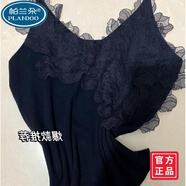 帕蘭朵歐洲站吊帶女2025夏季款歐貨女潮重工性感蕾絲拼接針織背心可外穿 黑色大品牌上檔次 S 均碼