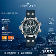 漢米爾頓（Hamilton）漢密爾頓手表機械表男卡其航空超越風(fēng)速計時碼表迷彩圖案七夕禮物