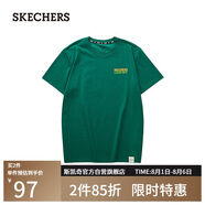 斯凱奇（Skechers）男女同款舒適T恤L224U060 棉花糖白/0074 M