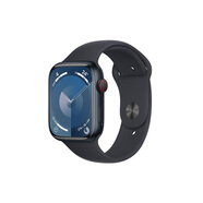 Apple Watch Series 9(GPS+蜂窩)；45毫米午夜色鋁金屬表殼；午夜色運(yùn)動型表帶-S/M MRP53CH/A*企業(yè)專享