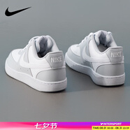 耐克（NIKE）男鞋板鞋 2025新款夏季時(shí)尚運(yùn)動(dòng)鞋舒適耐磨低幫運(yùn)動(dòng)休閑鞋滑板鞋 COURT VISION/白灰 39