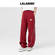 拉拉波波（LALABOBO）拉拉波波女士簡(jiǎn)約時(shí)尚針織長(zhǎng)褲LBEA-WXZC30 黑色 M