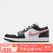 耐克男鞋AJ1黑粉色復古籃球鞋AIR  1 LOW男子運動(dòng)鞋 553558-165 42