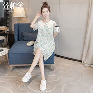 絲柏舍娃娃領(lǐng)連衣裙2025夏裝新款女裝蕾絲設(shè)計(jì)寬松腰氣質(zhì)短裙