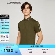 金林德伯格（J.Lindeberg）商場同款夏季新款休閑短袖POLO衫翻領(lǐng)T恤男進口 夾花葡萄綠-L1F S